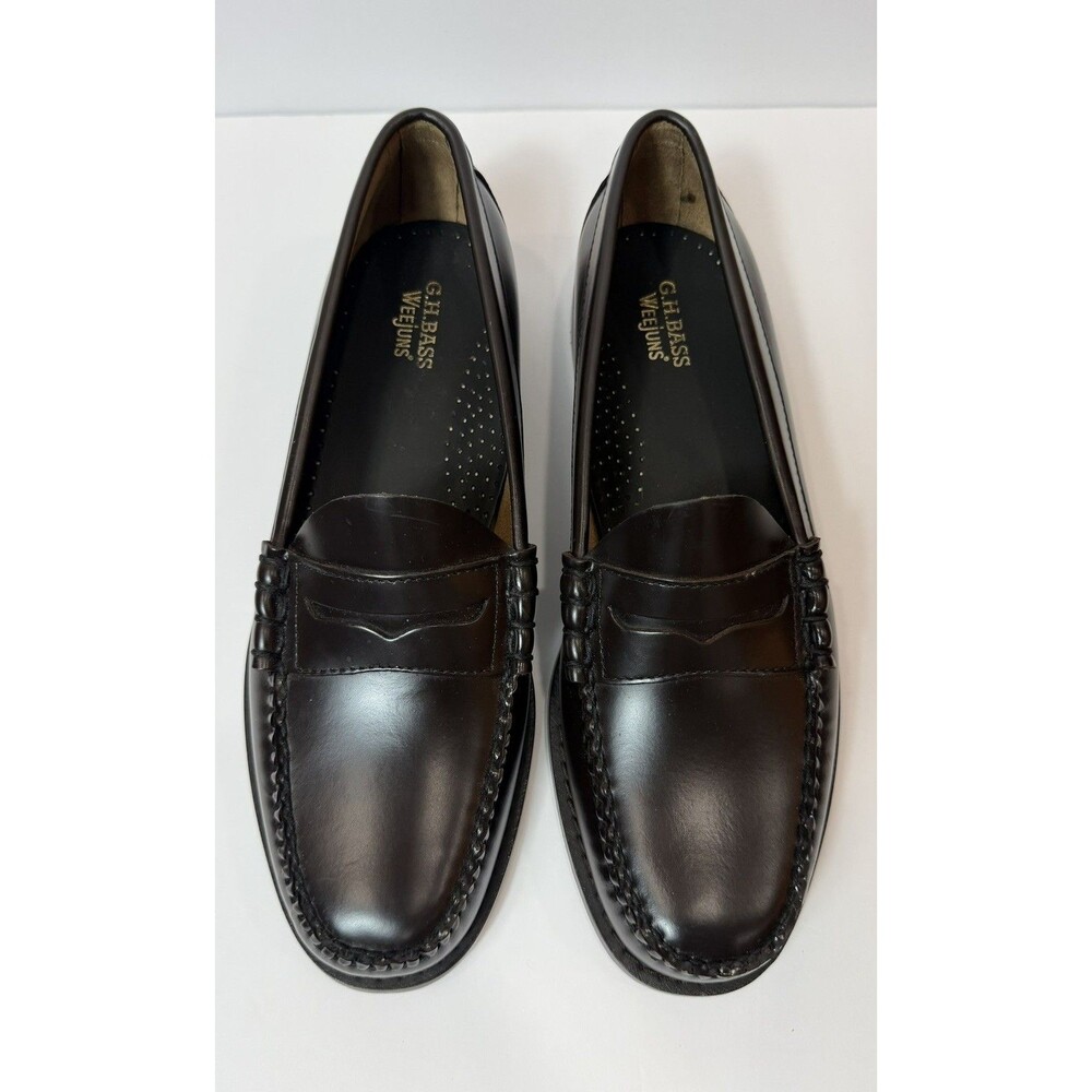 G.H. Bass Weejuns Men’s Penny Loafers Dark Brown Leather US 10.5